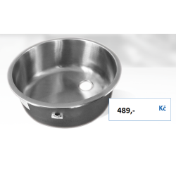 Dřez nerezový kulatý pr....